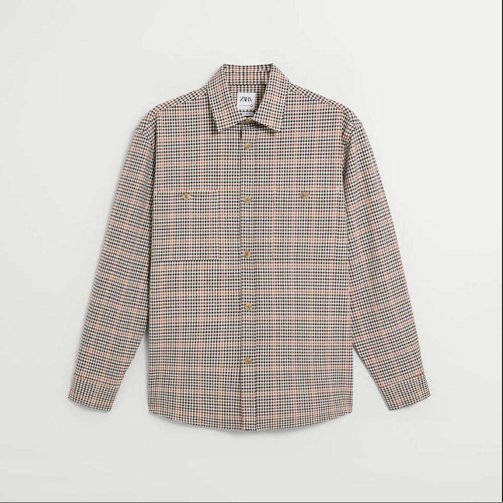 ZARA Plaid Relaxed Fit Overshirt/Jacket - Size S [LAST ONE]